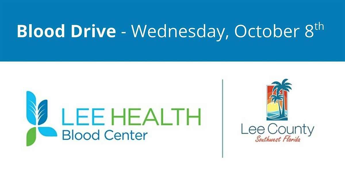 October 8th Lee County Gov Downtown Blood Drive