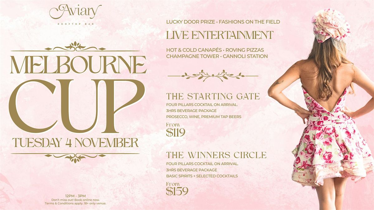 Aviary's Races and Rhythm Melbourne Cup | Aviary Rooftop Bar