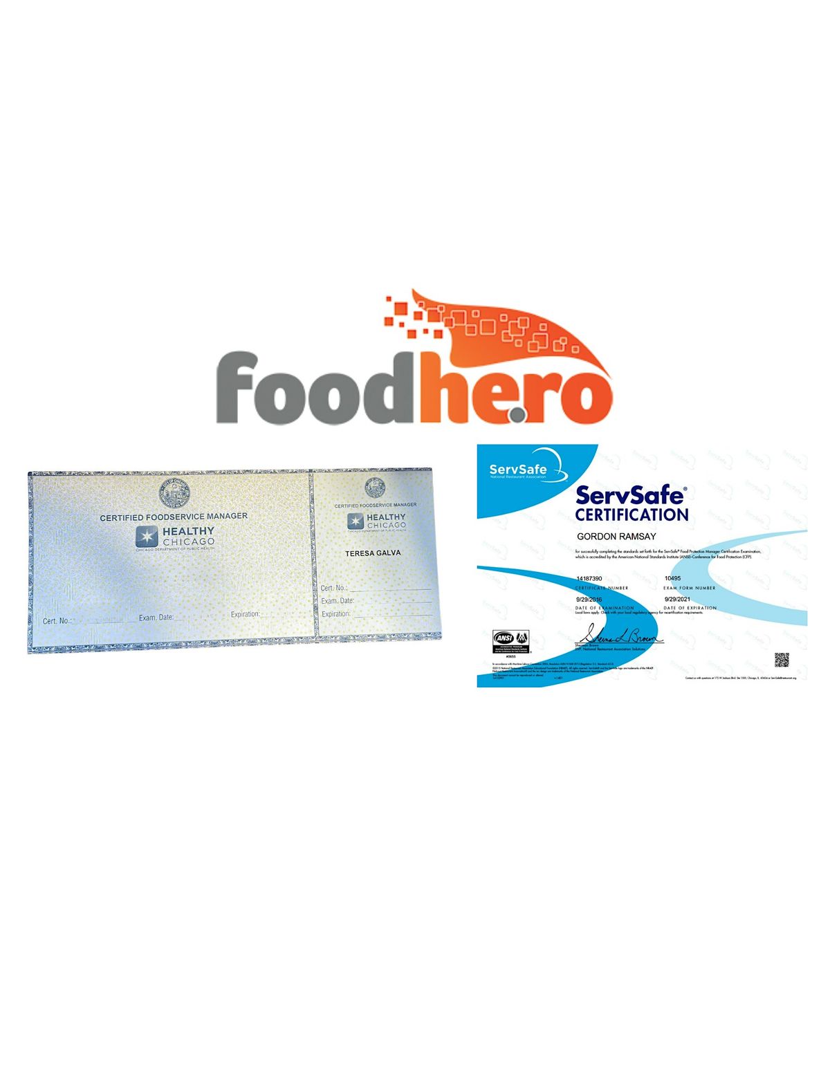 ServSafe Food Service Manager course