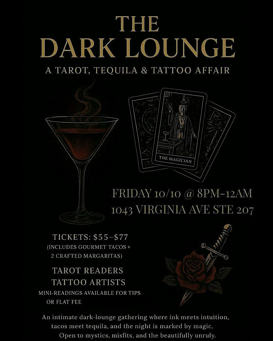 THE DARK LOUNGE: A TAROT, TEQUILA, & TATTOO AFFAIR