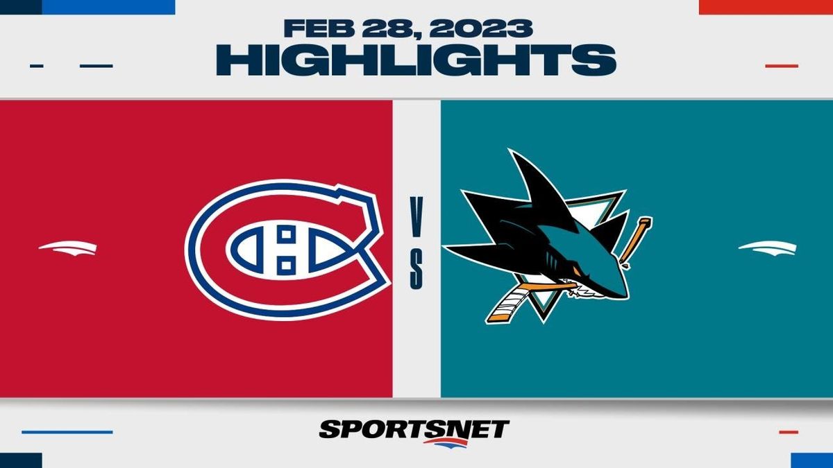 San Jose Sharks at Montreal Canadiens at Bell Centre