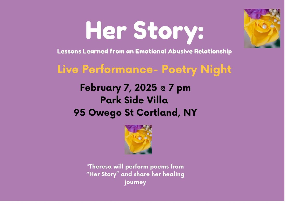 \u201cHer Story\u201d Poetry Night 