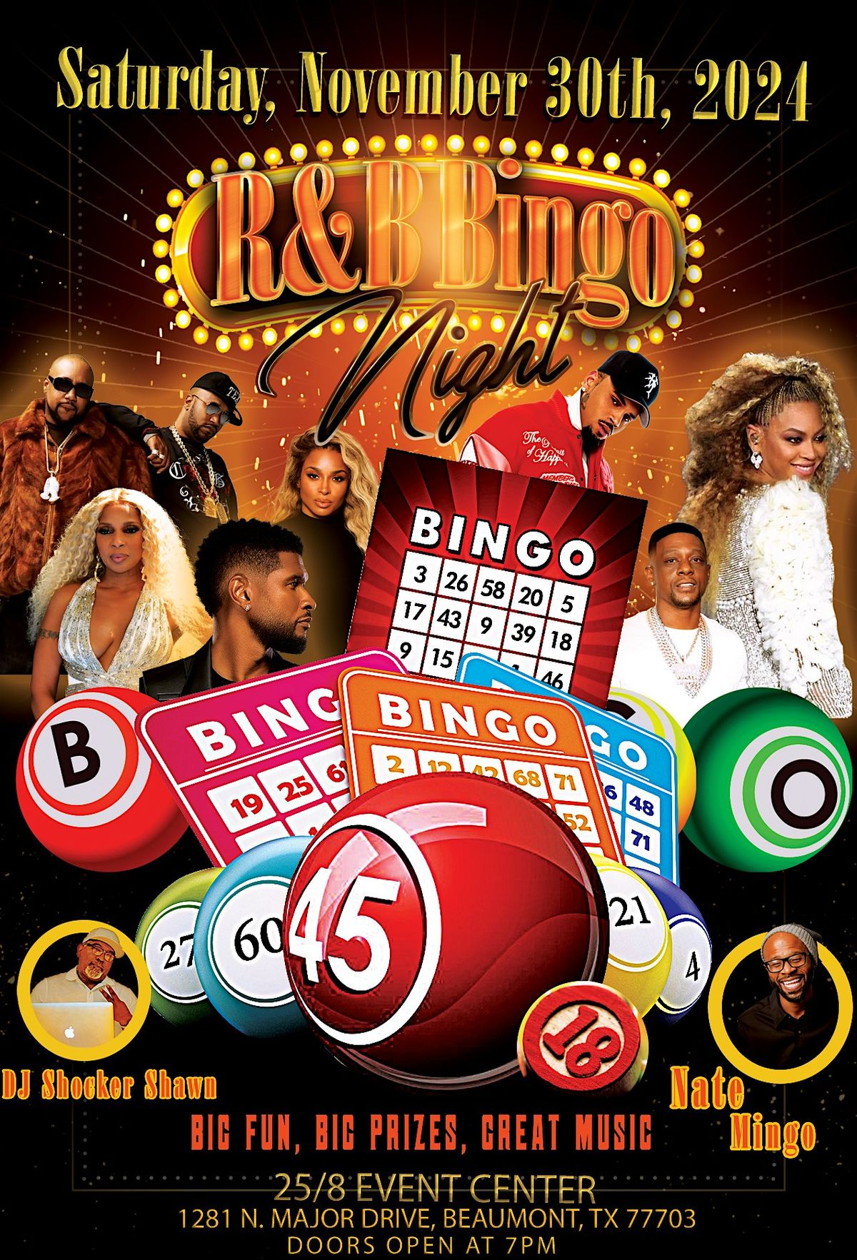 R&B with HIP-HOP BINGO - Holiday Edition