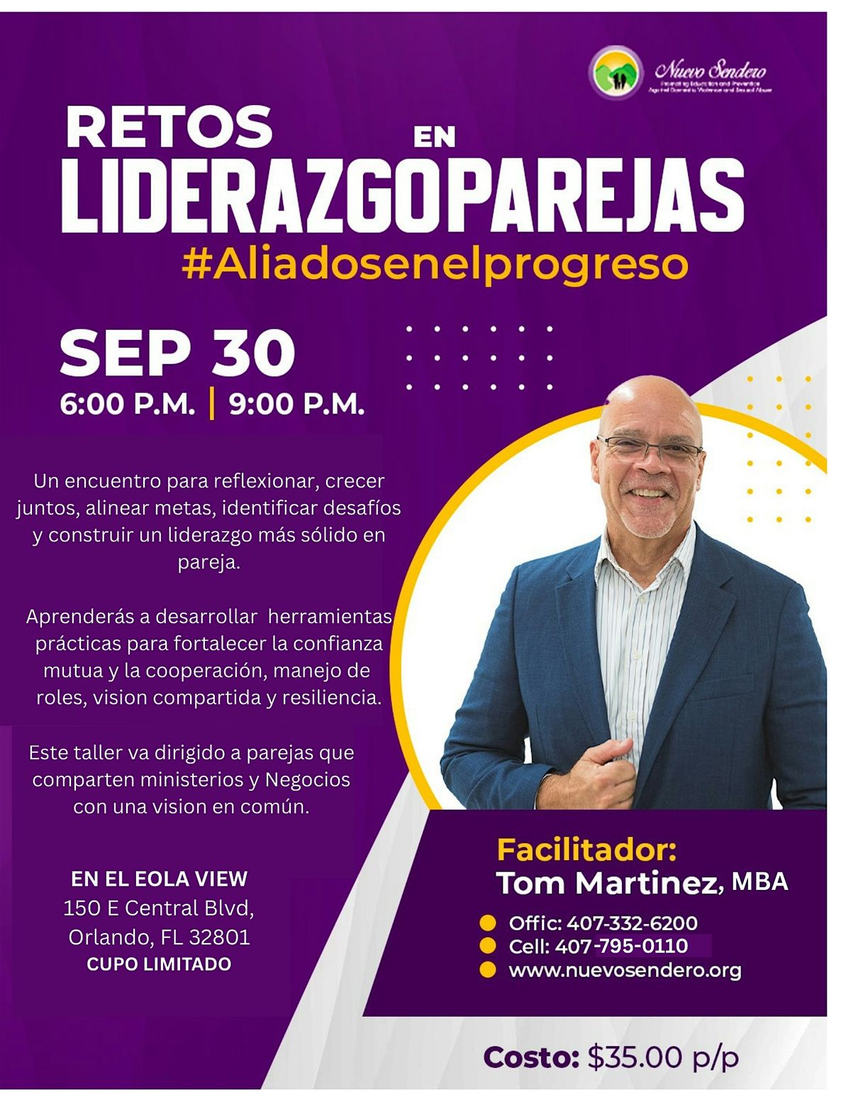 RETOS LIDERAZGO EN PAREJAS con NUEVO SENDERO