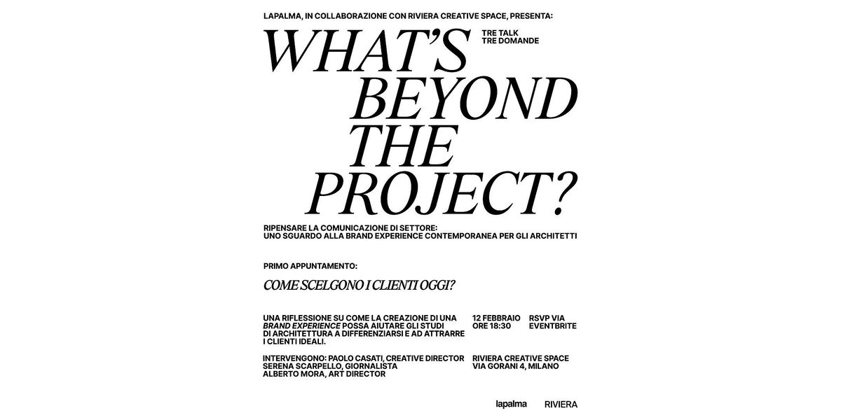 WHAT'S BEYOND THE PROJECT?