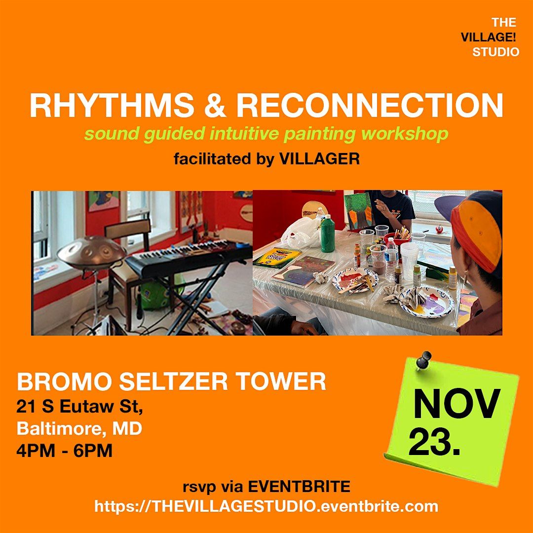 RHYTHMS AND RECONNECTION - sound guided intuitive painting workshop