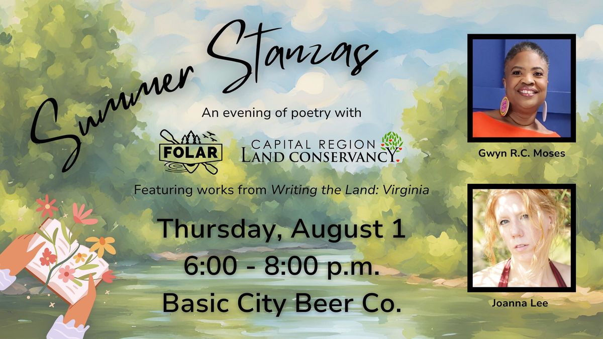 Summer Stanzas: An Evening of Poetry with CRLC & FOLAR