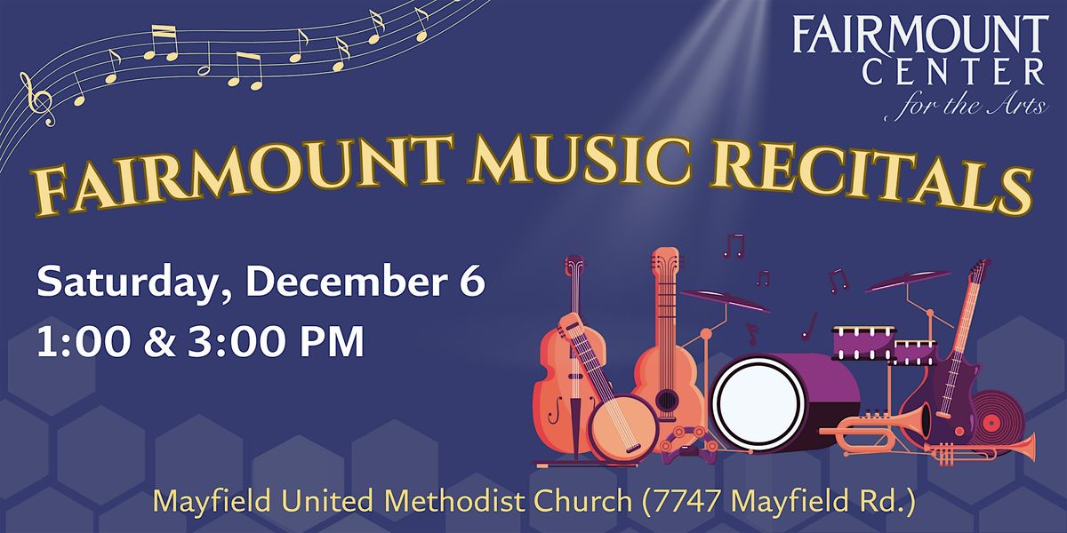 Fairmount Fall Music Recital - 3PM