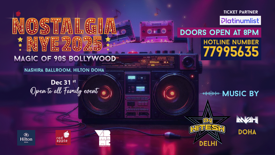 Nostalgia \u2013 90s Red Apple Bollywood New Years \u2013 15th Edition