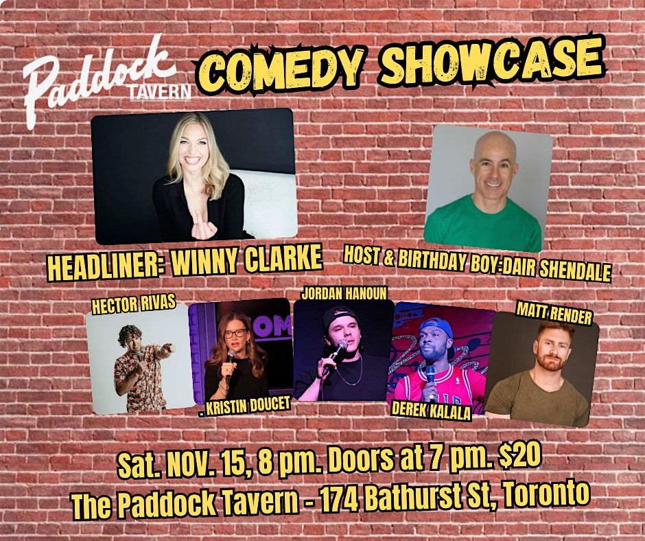 Comedy Showcase @ The Paddock