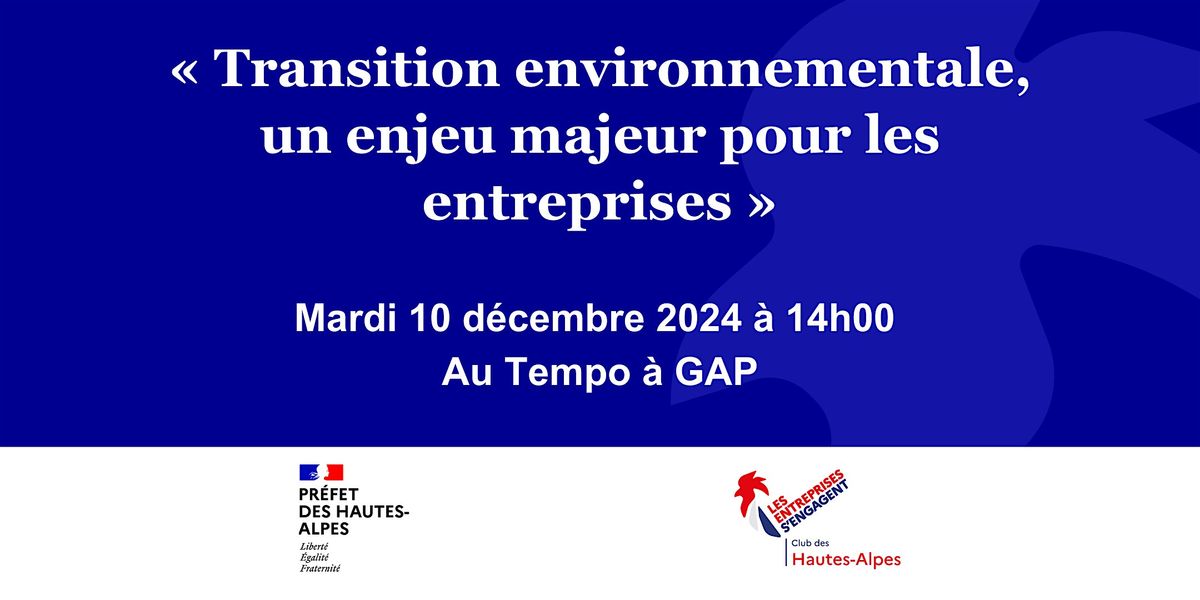 Transition environnementale, un enjeu majeur pour les entreprises