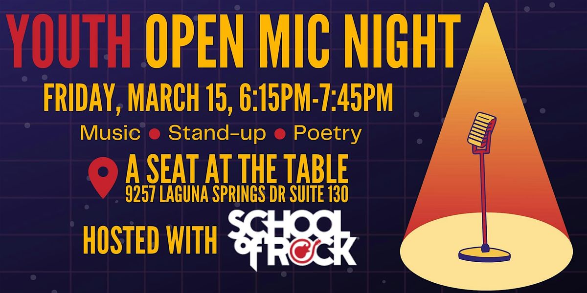 Youth Open Mic Hosted by School of Rock