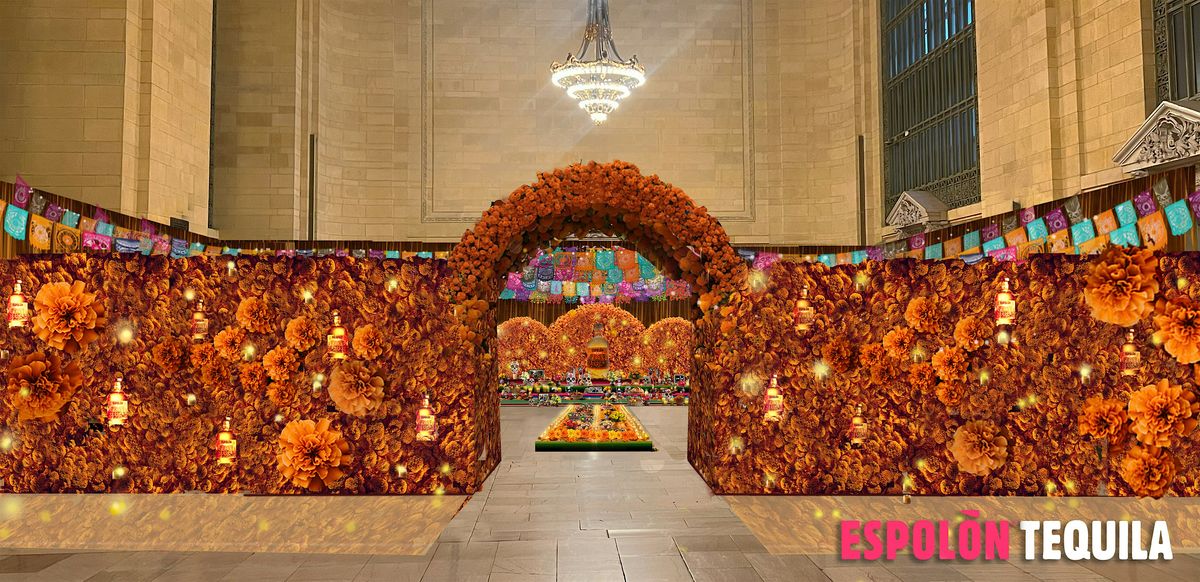 MET Gala Designer, Ra\u00fal \u00c0vila, Creates Living Ofrenda at Grand Central Terminal with Espol\u00f2n Tequila