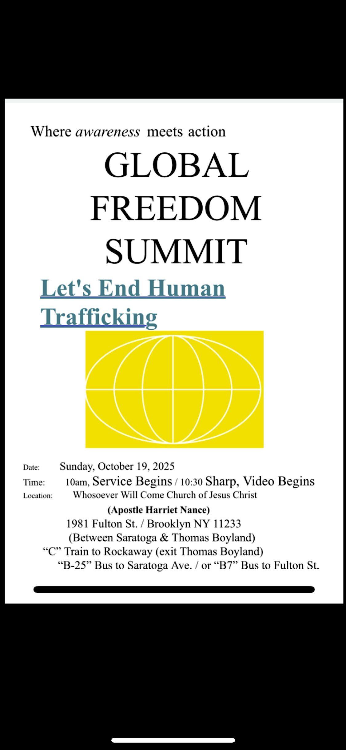 GLOBAL FREEDOM SUMMIT
