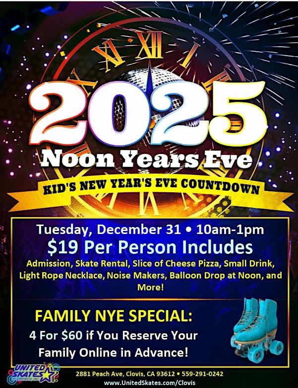 Noon Year's Eve 2025 Clovis