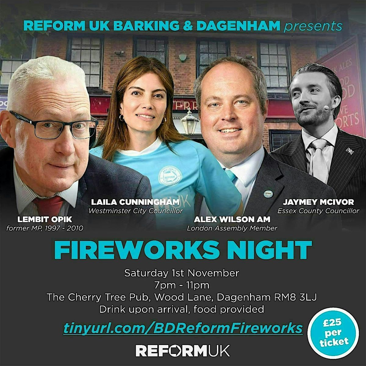 Reform UK Barking & Dagenham Fireworks Night