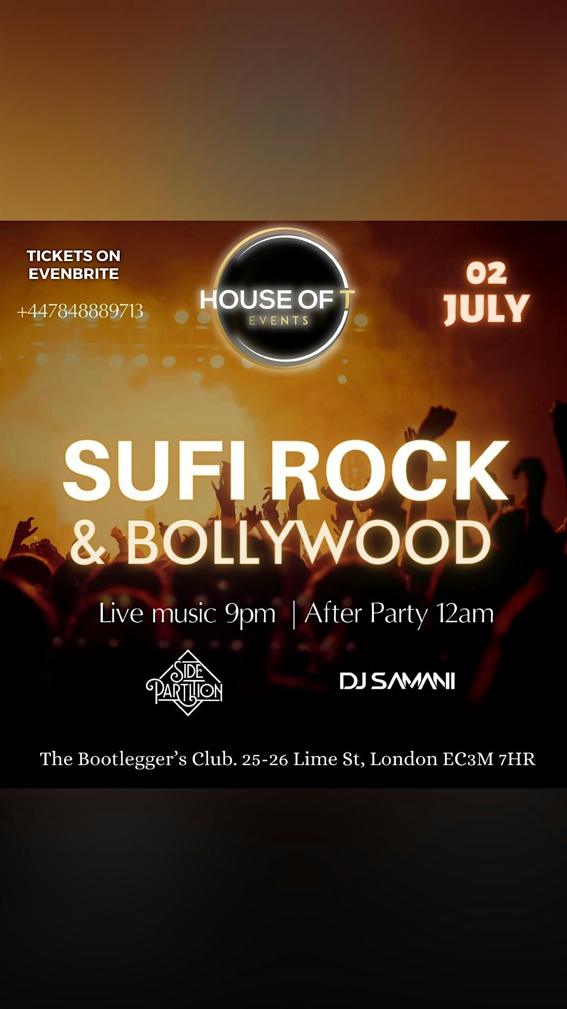 Sufi Live- LIVE MUSIC + BOLLYWOOD NIGHT (DJ)