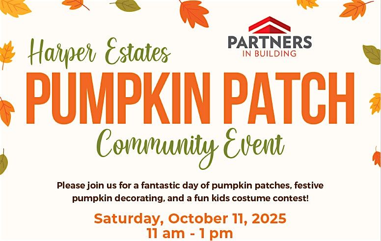 REALTORS! Join us for a Pumpkin Patch at Harper Estates!