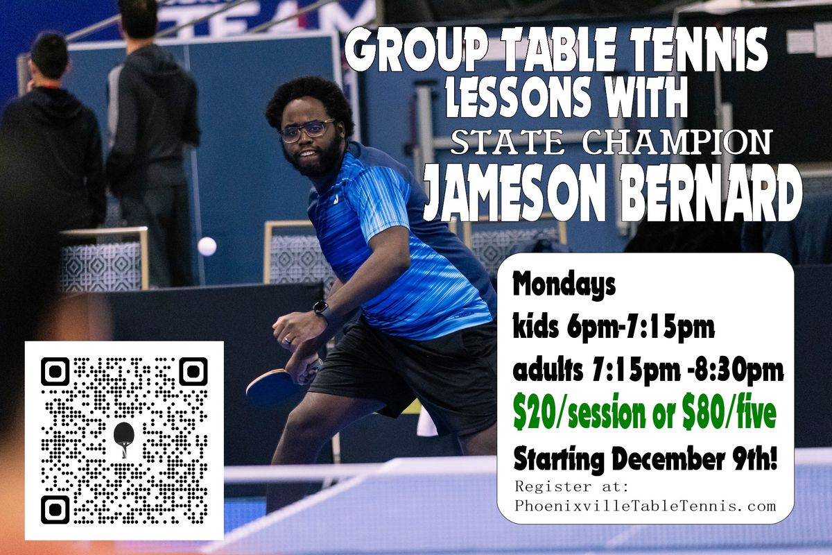 Group Table Tennis Coaching 