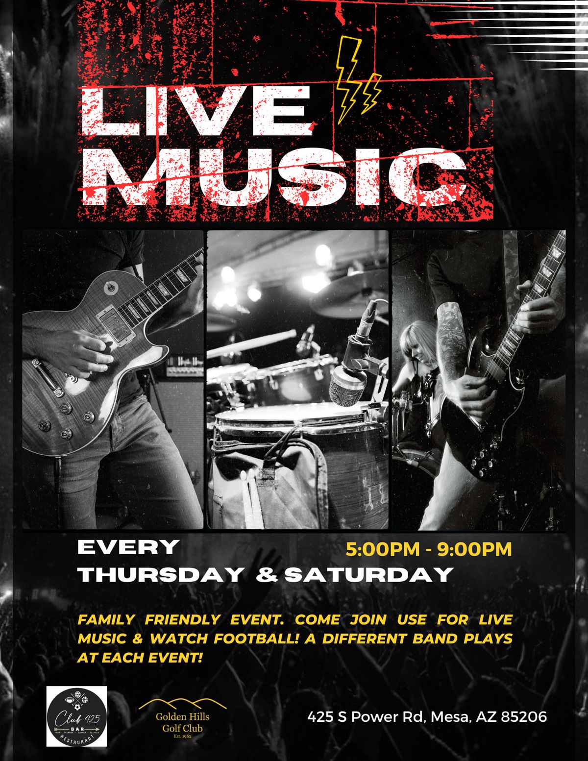 Live Music Every Thursday & Saturday