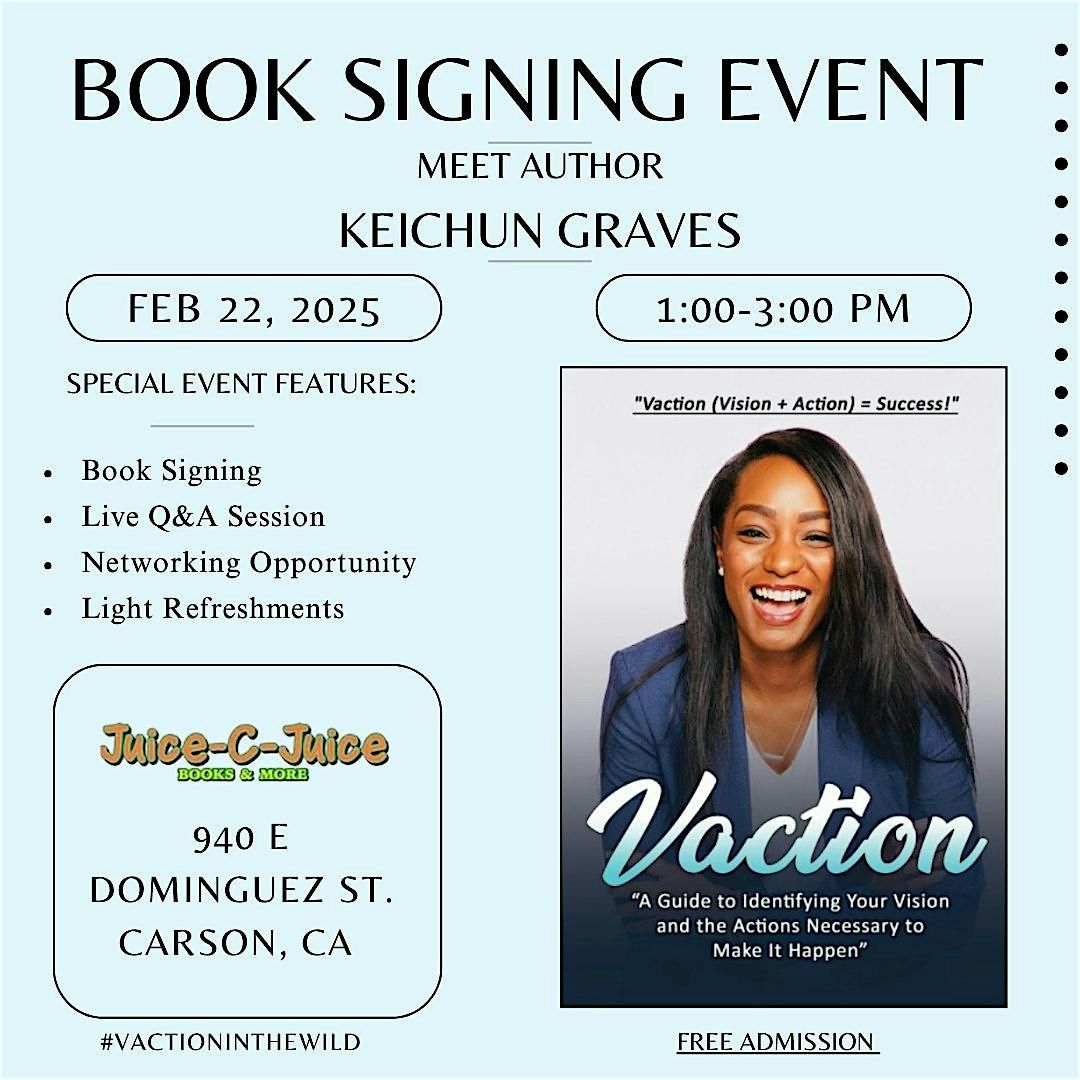 Book Signing Event | Meet Author Keichun Graves