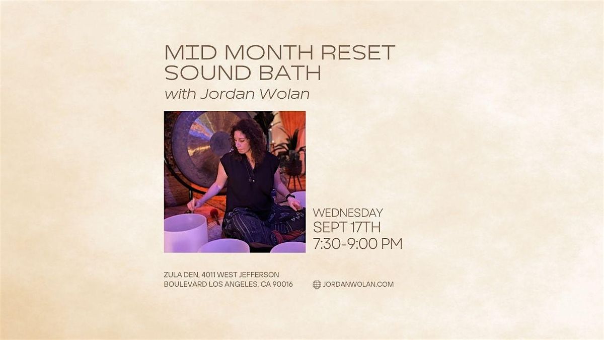 Mid Month Reset Sound Bath