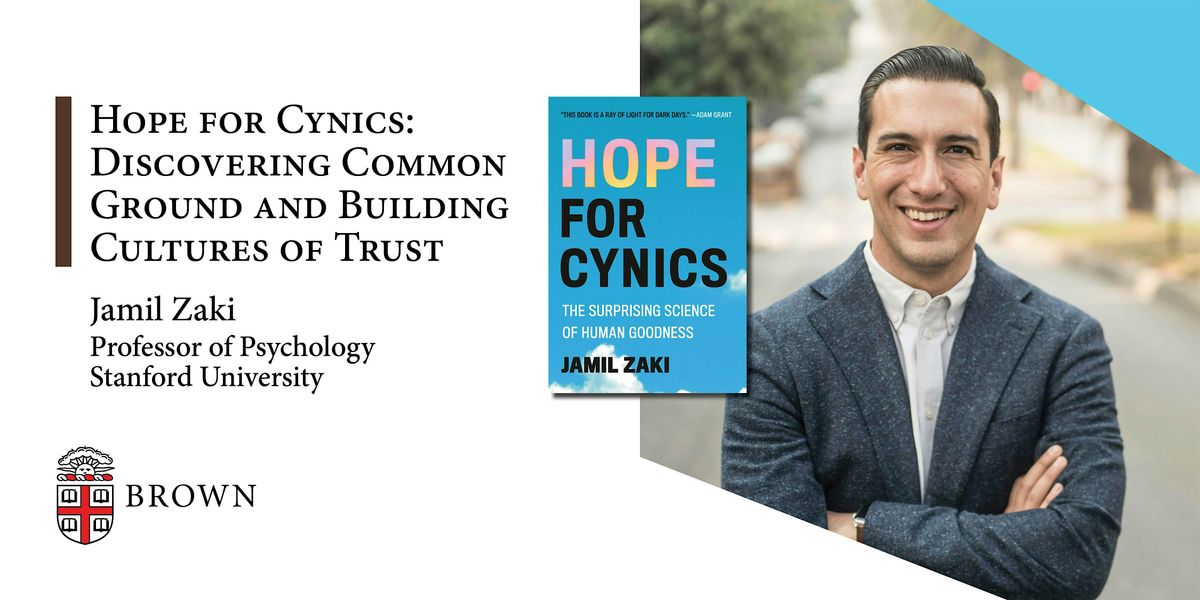 Hope for Cynics: Discovering Common Ground and Building Cultures of Trust