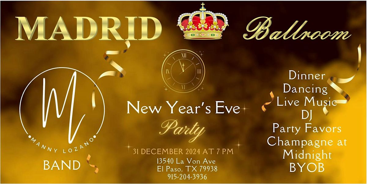 New Year's Eve Party - Baile de A\u00f1o Nuevo - Madrid Ballroom