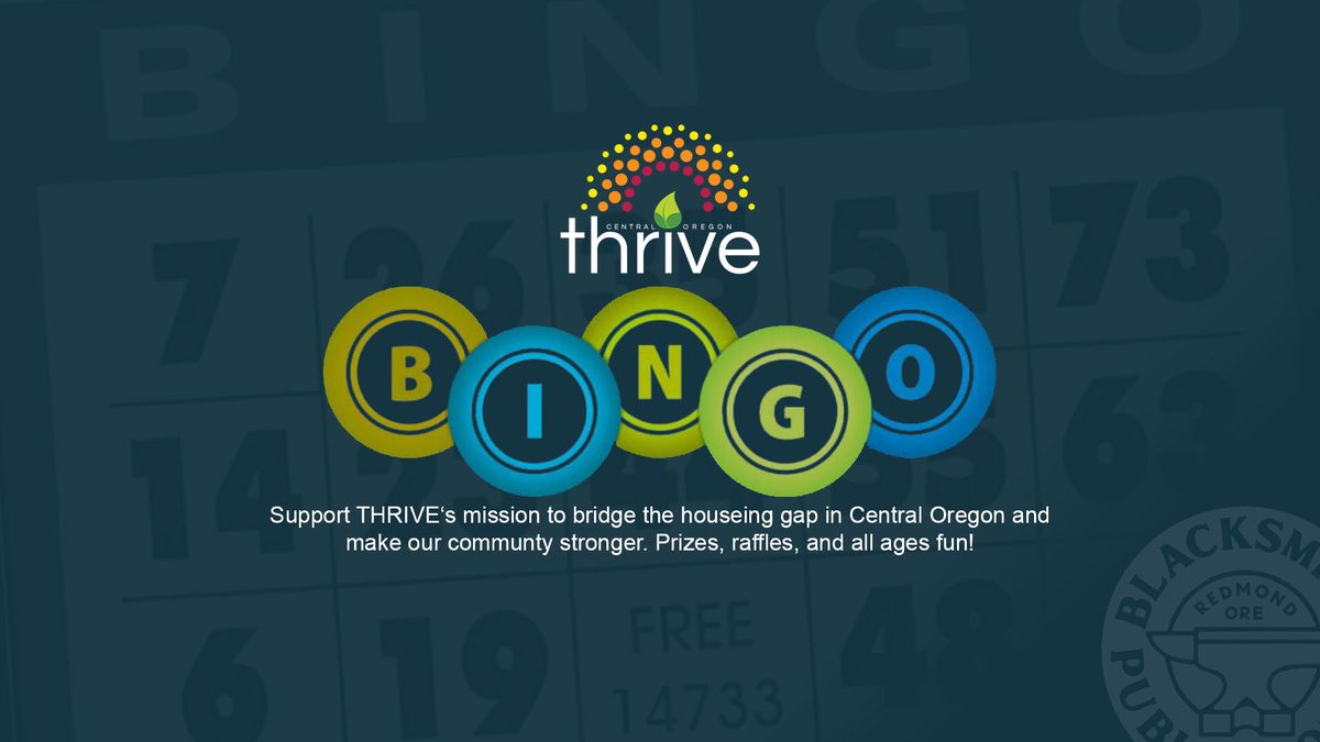 THRIVE BINGO at Blacksmith Public House