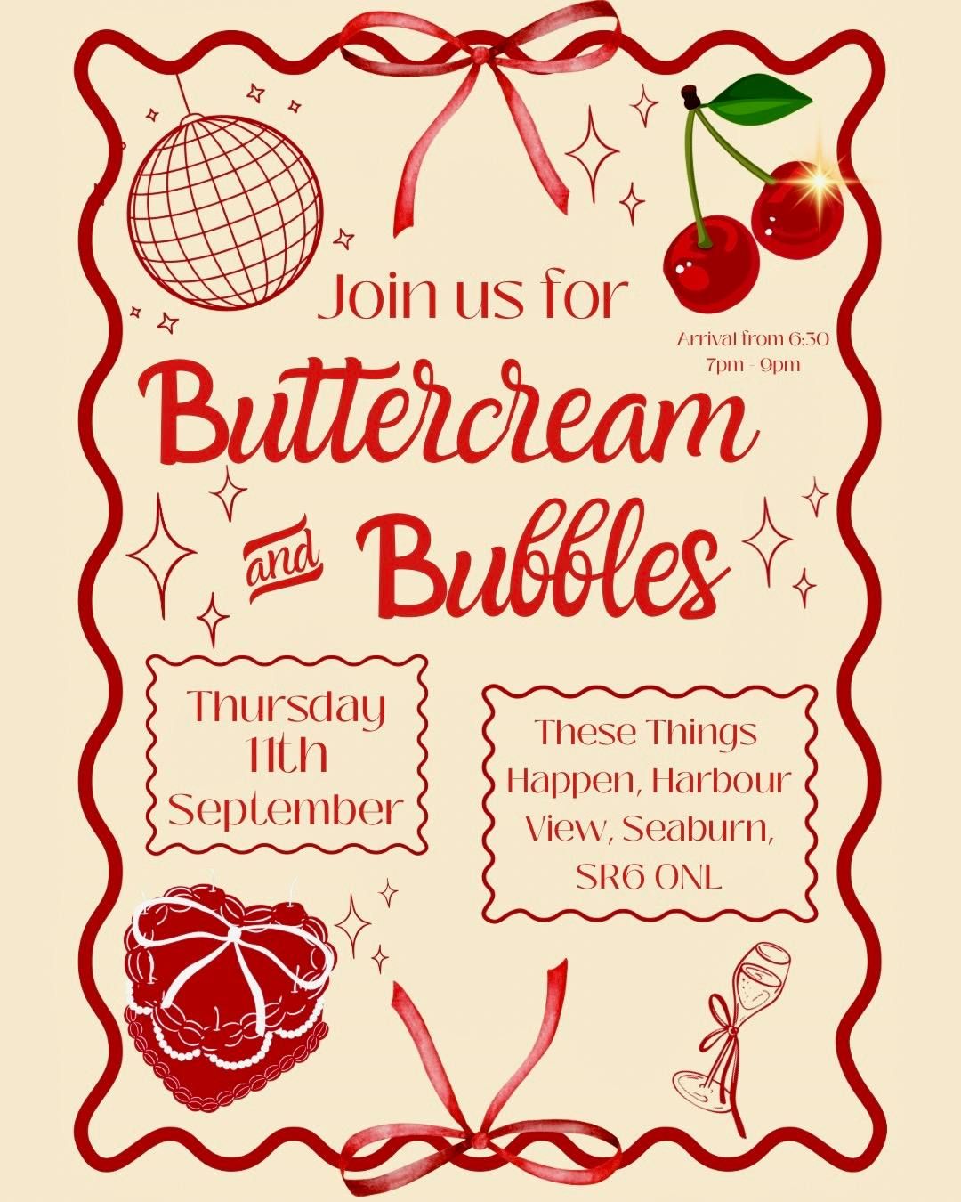 Buttercream & Bubbles- mini cake decorating