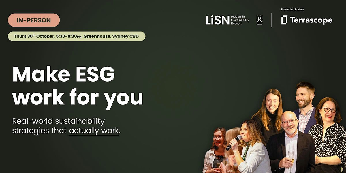Sydney Sustainability Networking Drinks