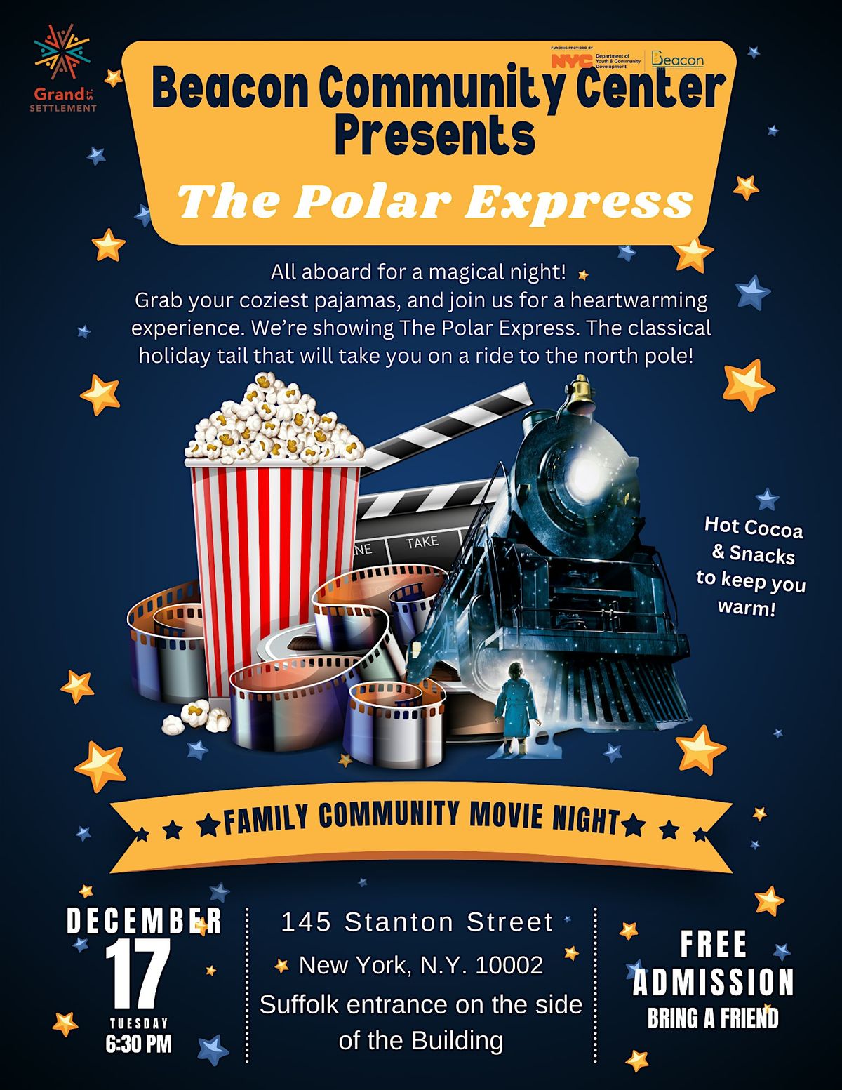 Beacon Grand Street Settlement Presents: The Polar Express (FREE SCREENING)