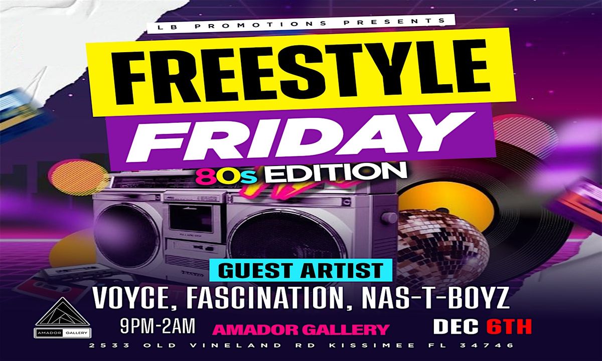 \u2728 Flashback Freestyle Night: Exclusive 80s Dance Party Experience \u2728