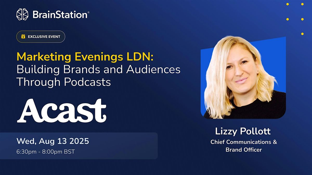 Marketing Evenings LDN: Building Brands and Audiences Through Podcasts