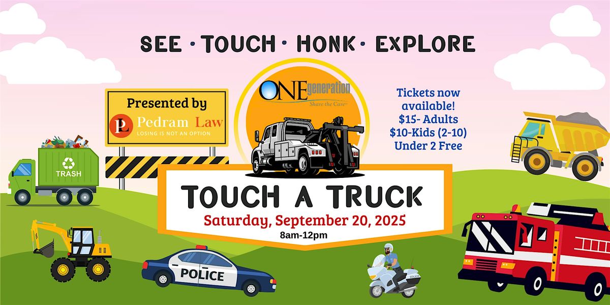 Touch A Truck September 2025- ONEgeneration Family Event in Encino!