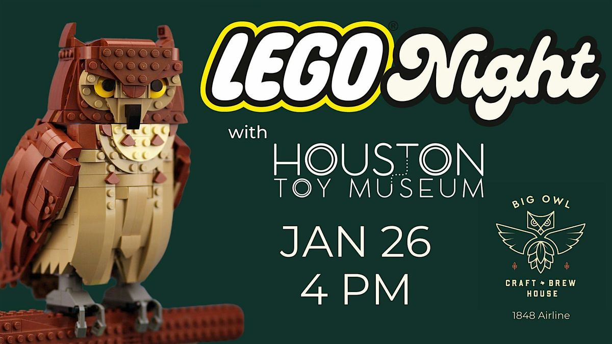 Lego Night at Big Owl Craft Brew House