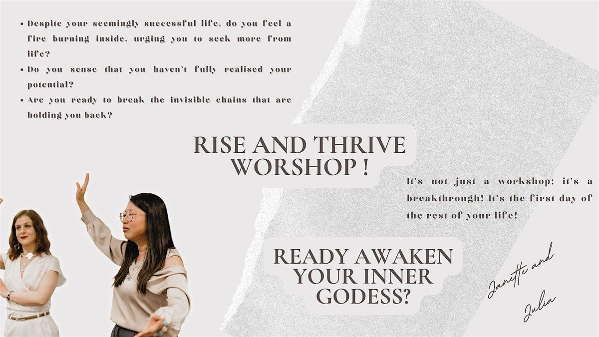 Women's Empowerment Workshop - Rise & Thrive (In Person Event)