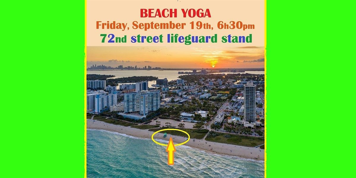 Friday Hatha Yoga on the Beach