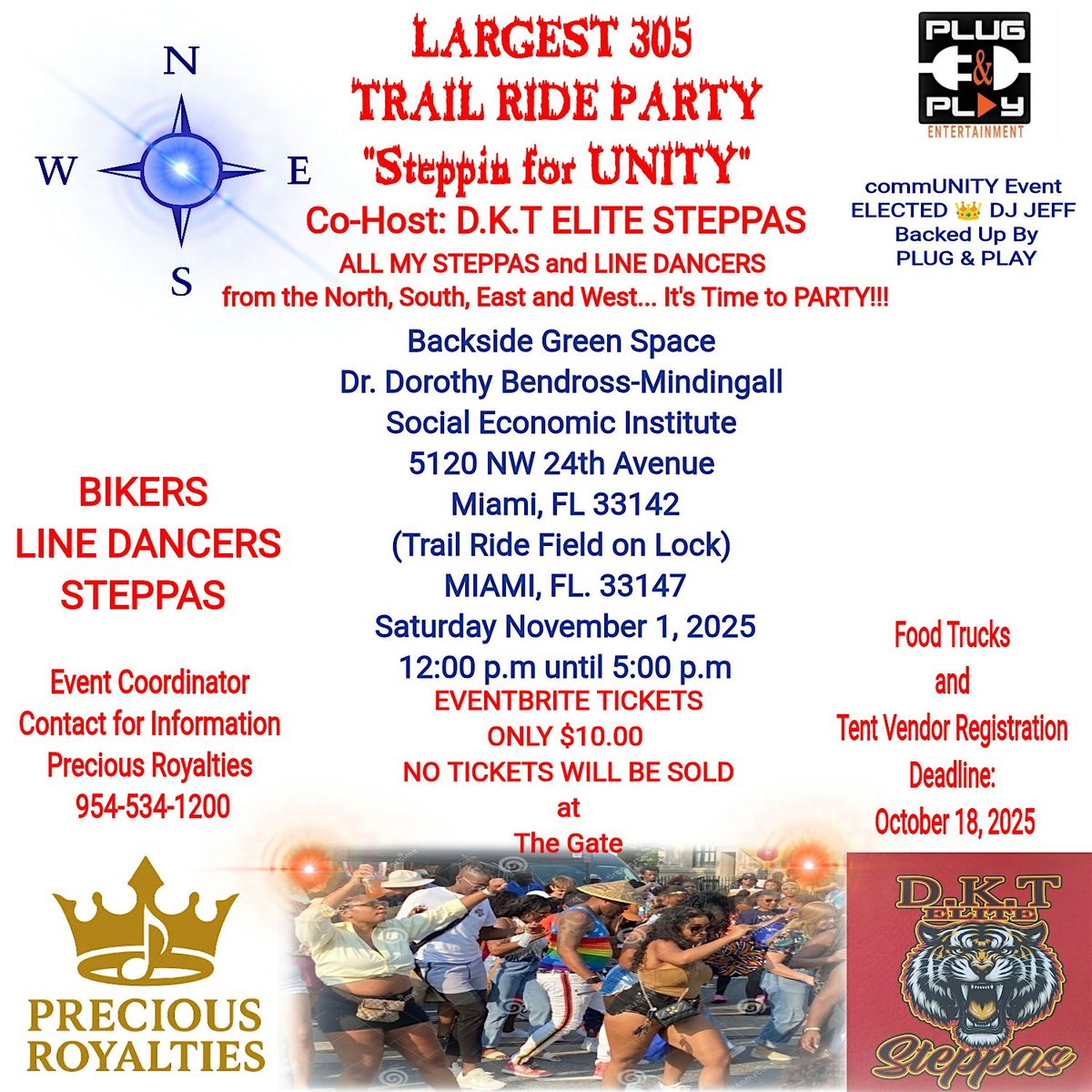 Largest 305 Trail Ride Party "Steppin for UNITY"