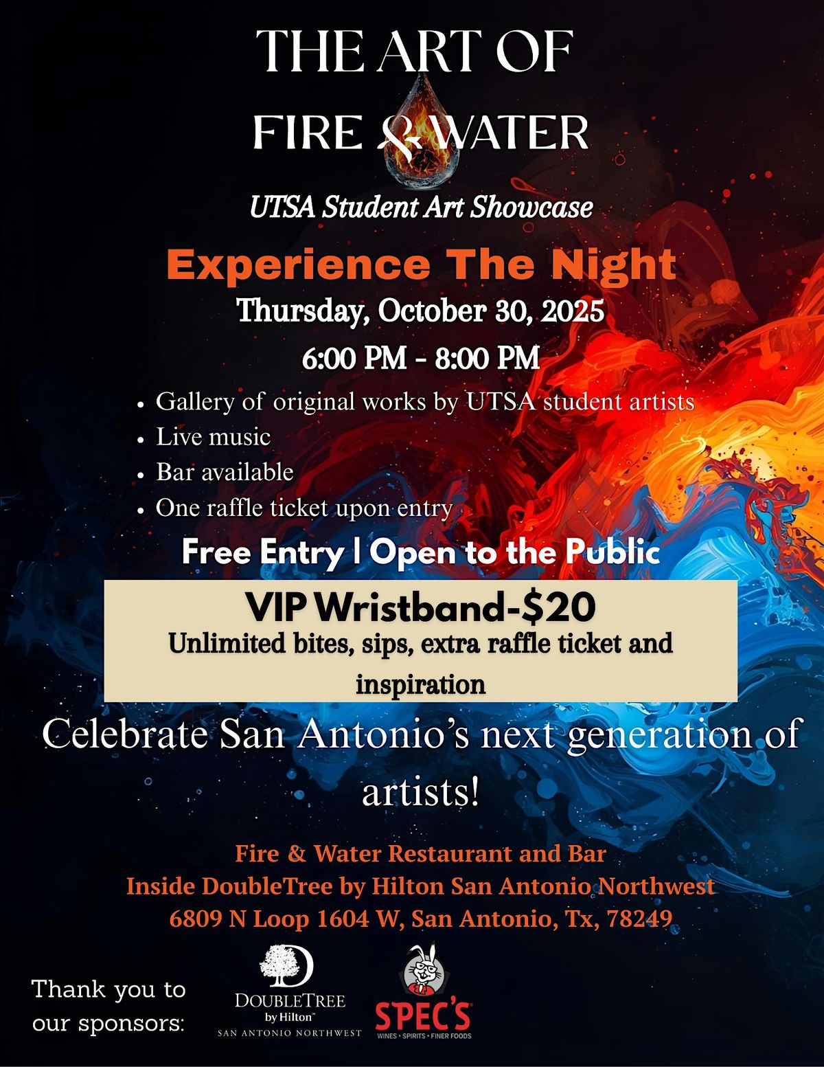 Art of Fire & Water: UTSA Student Showcase