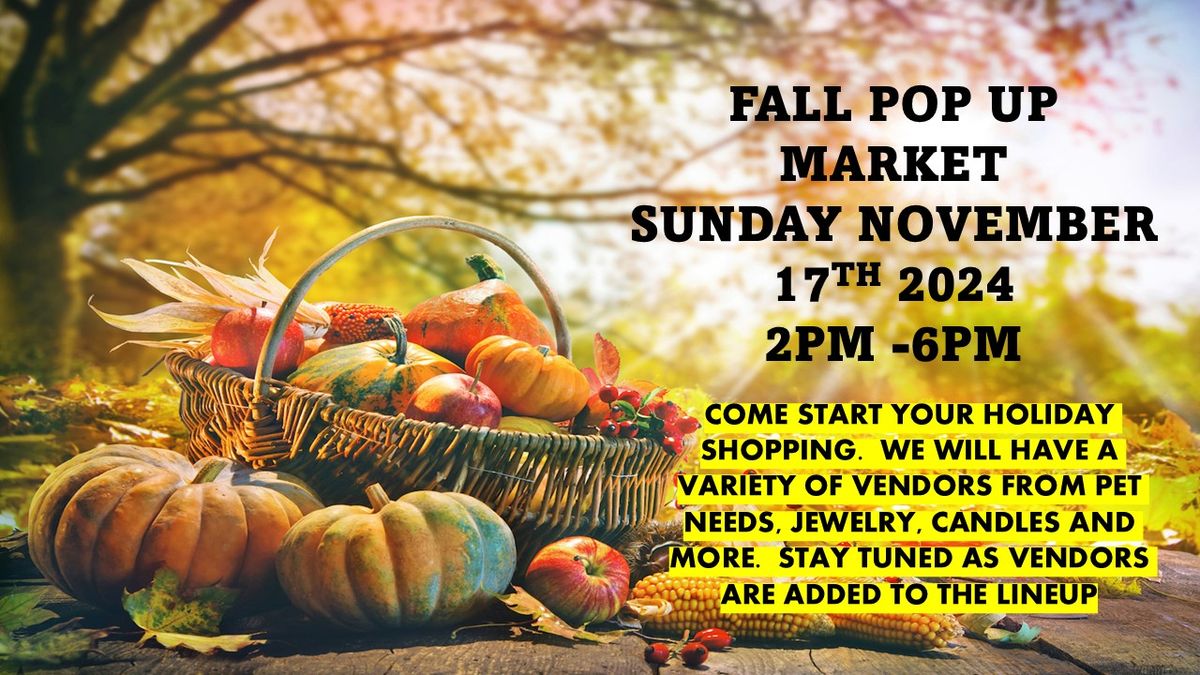 FALL POP UP MARKET