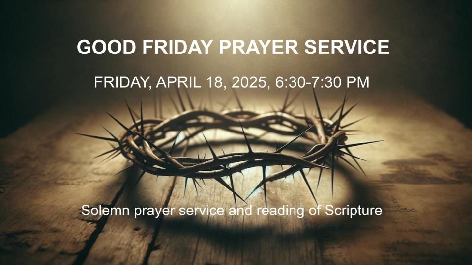 Good Friday Prayer Service