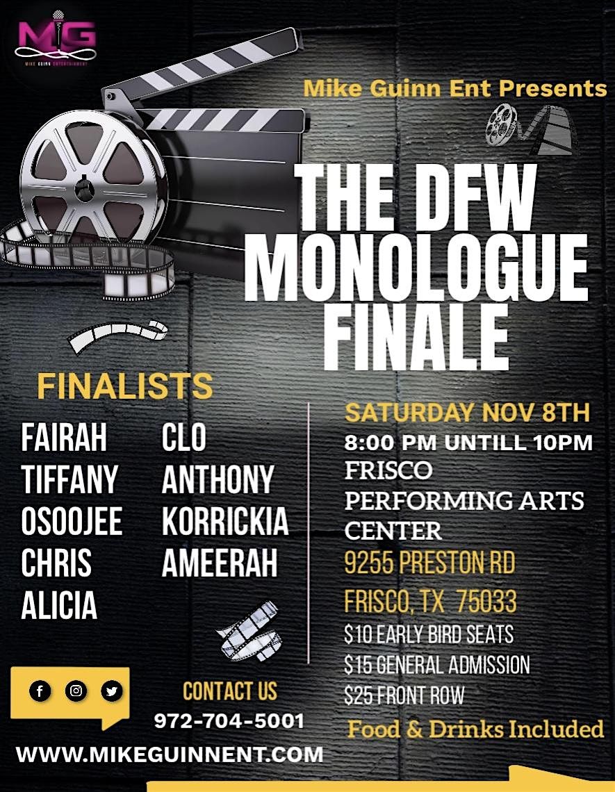 First Annual Monologue Competition Finale