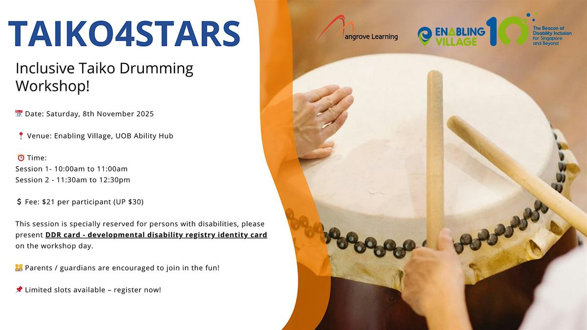 Taiko4Stars (Inclusive Taiko Drumming) - 11.30AM