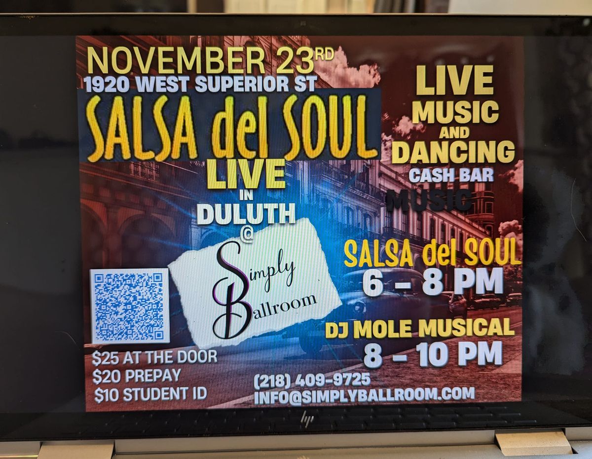 Simply Ballroom presents Salsa del Soul and DJ Mole Musical 