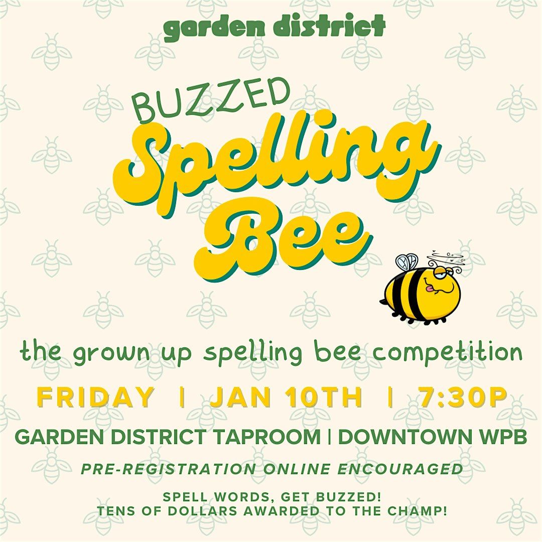 Buzzed Spelling Bee @ Garden District Taproom