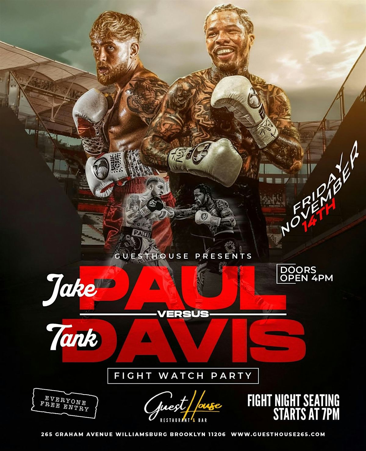 Jake Paul Vs Tank Davis  Fight Night