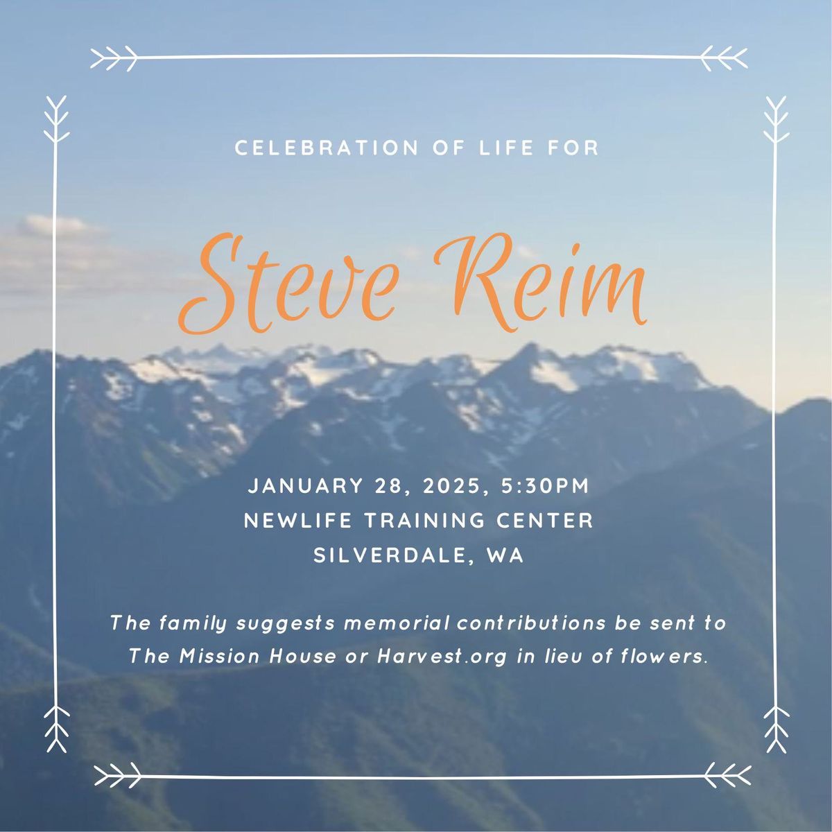 Celebration of Life for Steve Reim