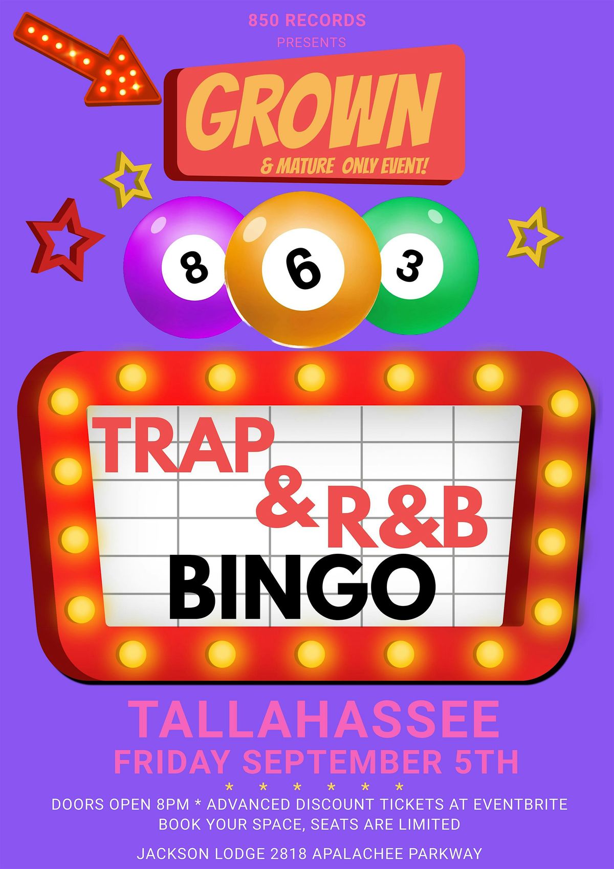 TRAP & R&B BINGO TALLAHASSEE
