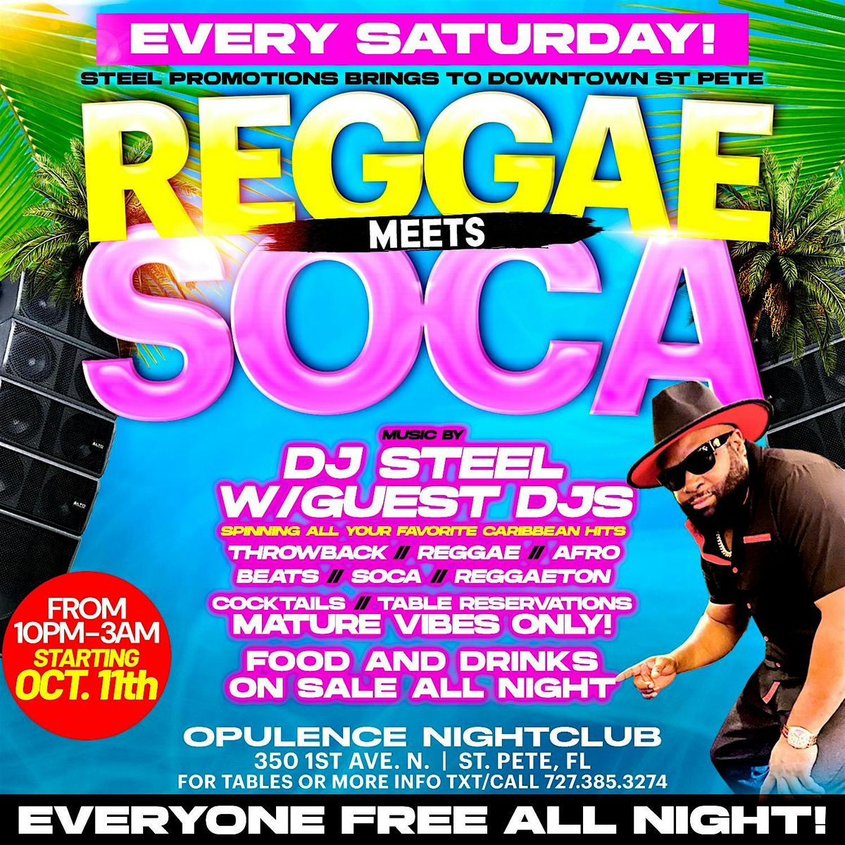 Saturday Night\u2019s Reggae Meets Soca Downtown St. Pete
